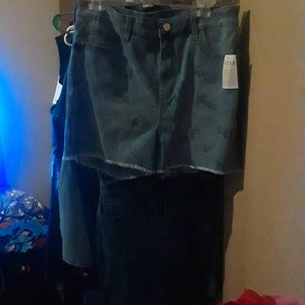 Guess written all over shorts